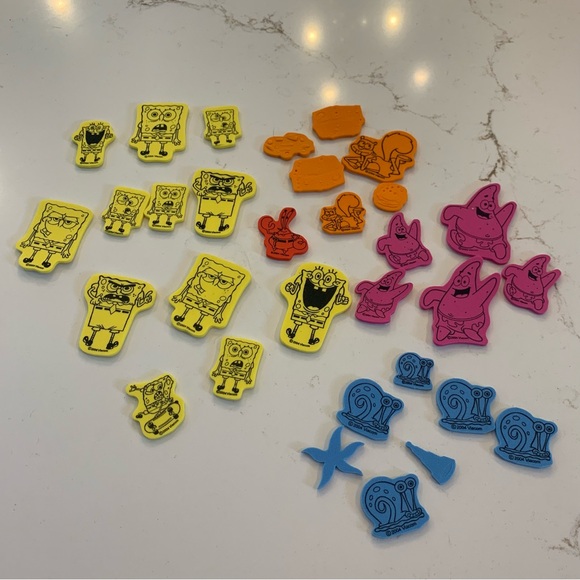 SpongeBob SquarePants Foam Sticker Lot (32) Vintage 2004 - Picture 11 of 11